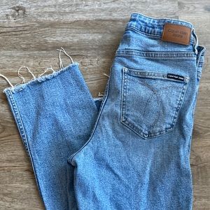 Calvin Klein Jeans High Rise Straight Jeans Denim Size 26